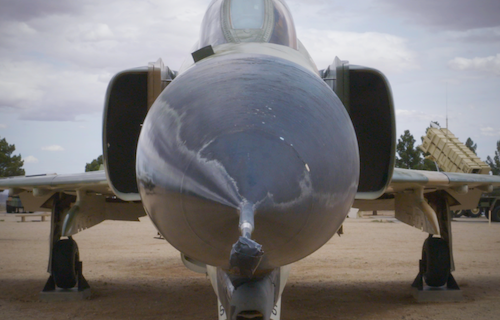 Head-on view of a fighter jet with title "Boxer 22"