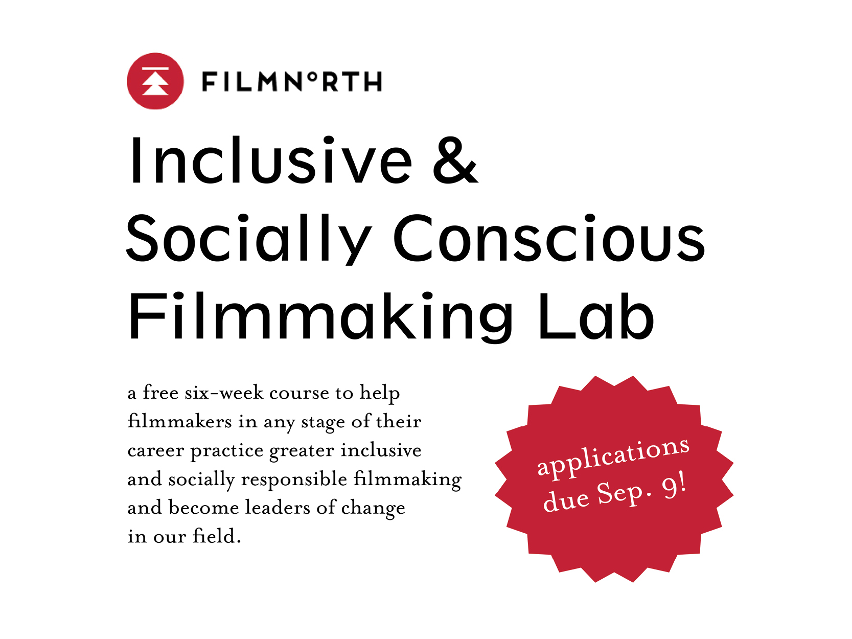 FilmNorth Inclusive Filmmaking Lab